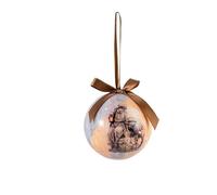 DRW Lot de 12 Boules de Noël Mystère Classique Ø 7,5 cm