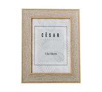 DRW Lot de 12 cadres photo pour photo de 13 x 18 cm Assortiment de PS et DM avec écran naturel 18 x 13 x 1,5 cm