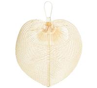 DRW Lot de 2 Appliques murales éventail en Bois Blanc 2 x 59 x 60 cm