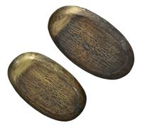 DRW Lot de 2 centres Laron en Or Vieilli 34x20x2,5 et 42x26x3cm