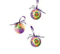 DRW Lot de 6 Boules de Noël mosaïque Gaudi Ø 7,5 cm