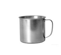 DRW Lot de 6 tasses en acier inoxydable 11 x 14 x 9 cm