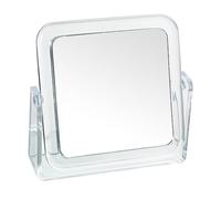 DRW Miroir de Salle de Bain 2 Faces en Acrylique Transparent 3,5 x 13 x 13 cm