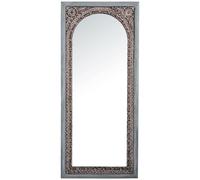 DRW Miroir Mural rectangulaire avec Arc en Bois Bleu 80 x 180 x 7 cm