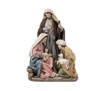 DRW Mystère 1 pièce Vierge, Saint Jose, Enfant et Berger 16x25 cm