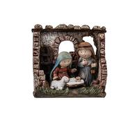 DRW Mystère Enfant Naissance avec Portail en résine Peinte à la Main 10x5x10 cm