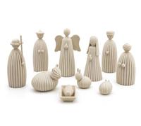 DRW Mystère Moderne Design de 10 pièces Couleur Beige 3 x 3 x 10,5 cm