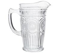 DRW Pichet en verre de 1,5 litre en transparent 19,5 x 12,5 x 23 cm
