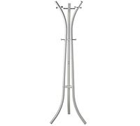 DRW Porte-manteau avec trois pieds en métal blanc 58 x 58 x 180 cm, tube 20/40 mm et 13 mm