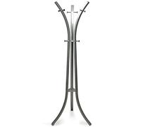 DRW Porte-manteau avec trois pieds en métal gris 58 x 58 x 180 cm, tube 20/40 mm et 13 mm