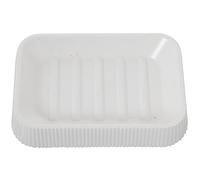 DRW Porte-Savon de Bain Acrylique Blanc 2,5 x 13 x 9 cm