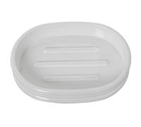 DRW Porte-Savon de Bain Acrylique Blanc 2 x 12 x 9 cm