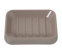 DRW Porte-Savon de Bain Acrylique en Beige 2,5 x 13 x 9 cm