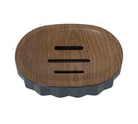 DRW Porte-Savon de Bain Acrylique en Gris 3 x 12,5 x 9 cm