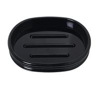 DRW Porte-Savon de Bain Acrylique Noir 2x12x9 cm