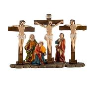 DRW Représentation de la Crucifixion de Jésus Entre Voleurs de 14 cm
