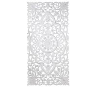 DRW Retable rectangulaire en Bois MDF ajouré Blanc 160 x 80 cm