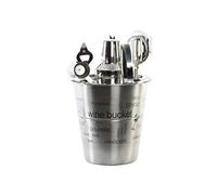 DRW Set Instruments Cocktail cuillère, Shaker, Pinces en Acier Inoxydable 13 x 22 cm