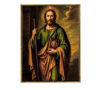 DRW Tableau Saint Judas avec cadre 32 x 3 x 42 cm