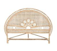 DRW Tête de lit 135-140-150 cm Paon en rotin Naturel 175 x 3 x 130 cm