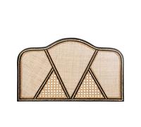 DRW Tête de lit en rotin Naturel rectangulaire pour Lits jusqu'à 100 cm 101 x 2,5 x 62 cm