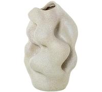 DRW Vase de Table de Forme irrégulière en résine Beige Sable 41 x 28,5 x 26 cm