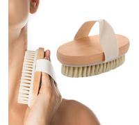 Dry Body Brush,Physical Exfoliating Brush,Natural Agave Bristle Body Brush,Perfect For Dry Brushing,Improve Lymphatic Function,Exfoliating