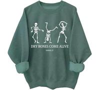 Dry Bones Come Alive Sweatshirt drôle Squelette Dancing Shirts Halloween Dry Bones Come Alive Hoodie, Vert, 3XL