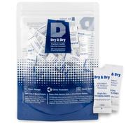 Dry & Dry 1 gramme [100 paquets] Packs de gel de silice de séchage sûrs pour les aliments et les produits pharmaceutiques - Packs de gel de silice Tyvek Rechargeables, absorbants d'humidité
