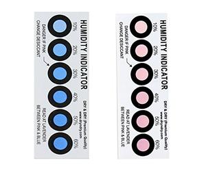 Dry & Dry Lot de 12 cartes d'indicateur d'humidité de qualité supérieure - 10 à 60% - 6 points (réutilisables)
