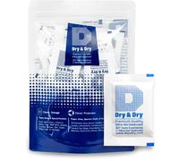 Dry & Dry Lot de 22 paquets de gel de silice pur et sûr de qualité supérieure - 5 g - Absorbeurs d'humidité et d'humidité - Rechargeables (qualité alimentaire)