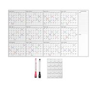 Dry Erase Calendar Reusable Giant Blank Erasable Planner | Big Dry Erase Calendar for School Office Home Classroom Family Students Teacher