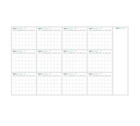 Dry Erase Calendar Whiteboard, Reusable Monthly Wall Planner Board, Large Scheduling with Grid Layout, Erasable Organizer for School Planning, Family Management, Home Study, 35x58 Inches