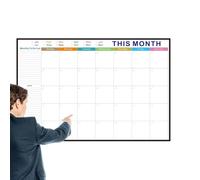 Dry Erase Wall Calendar | Foldable No Date Big Planning Planner
