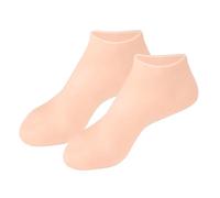 Dry Feet Silicone Socks - Breathable Skin-Friendly Socks, U-Shape Cover for Softening Heels, Spa Care Set, Refined Synthetic-Polymer Sleeve with Air-Vents, Robust Foot Accessory for Hydrating Skin