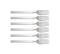 Cuillère bébé Alessi Dry Fourchette de table en acier brillant avec manche mat Set de 6 pièces