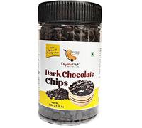 Dry Fruit Hub Pépites de chocolat noir 200 g, pépites de chocolat noir, paquet de chips de chocolat noir pour gâteau, chips de chocolat pour décoration de gâteau