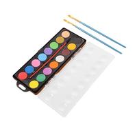 Dry Powder Watercolor Paint 16 Colors Plastic Container Ideal for Classroom or Travel Art Safe Pigments Safe Kids Painting Supplies