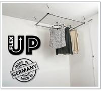 DRY-SMART FLEX UP (Vers.Enrouleur) Séchoir à linge suspendu au plafond – Extensible de 100 cm à 160 cm –Aluminium anodisé, usage intérieur et extérieu