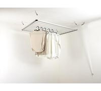 DRY-SMART Lift Séchoir à linge de plafond, 120 cm, pour baignoire, balcon, intérieur et extérieur, peu encombrant, fixation facile au plafond