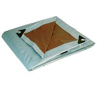 Dry Top Bâche en polyéthylène, aluminium (PE), argent/marron, 4,8 m x 6,1 m (10 mil)
