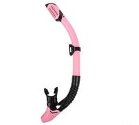 Dry Top Tuba pour adultes, tube de respiration à sec complet avec valve d'échappement unidirectionnelle, embout buccal en silicone flexible, clip à dégagement rapide pour la plongée sous-marine et la