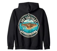 Dry Tortugas National Park Florida Emblème Nautique Vintage Sweat à Capuche