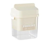 Dry Yogurt Strainer - Cheese Filter Lid Covered Yogurt Maker, Large Capacity Efficient Strainer for Thick Greek, Multipurpose Buttermilk and Soft Cheese Filter for Daily Homemade Kitchen Use