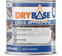 Drybase Résine d'Étanchéité Liquide Drybase® 1L Blanc - Membrane Anti-Humidité pour Sols, Bois Encastrés & Jonctions Mur-Sol