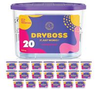 DRYBOSS Pack X 20 Absorbeur D'humidité - Anti Humidité Maison, Armoire Et Chambre - Déshumidificateur Anti Odeur - Anti Odeur Pour Placard, Voiture, Salle De Bain - Produit De Qualité Non Électrique