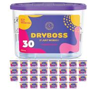 DRYBOSS Pack X 30 Absorbeur D'humidité - Anti Humidité Maison, Armoire Et Chambre - Déshumidificateur Anti Odeur - Anti Odeur Pour Placard, Voiture, Salle De Bain - Produit De Qualité Non Électrique