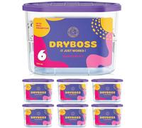 DRYBOSS Pack X 6 Absorbeur D'humidité - Anti Humidité Maison, Armoire Et Chambre - Déshumidificateur Anti Odeur - Anti Odeur Pour Placard, Voiture, Salle De Bain - Produit De Qualité Non Électrique