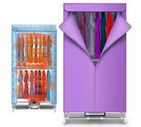 Dryer de vêtements électriques portables Indoor 900 W Energy Electric Clots Dryer, 15 kg de grande capacité Double couche en acier inoxydable en acier énergétique à linge humide Warm Air Sèche (Color