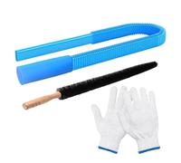 Dryer Vent Cleaner Kit - High Pressure Airflow Pipe Rod Set, Suction Nozzle Connector Unit, Rotary Spiral Debris Capture Wandless System, Industrial Grade Air Duct Passage Frame Module